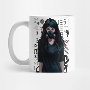 Gamer Girl Vaporwave Cyberpunk Style Mug